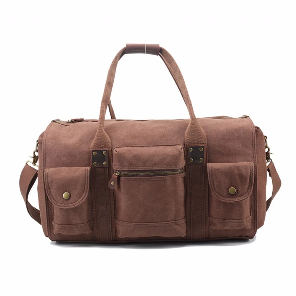 Factory High Quality Canvas Large Capacity Travel Bags Outdoor Luggage Bags