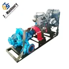 High head 4 inch trailer mounted diesel engine water pump
