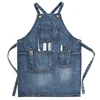 Cowboy Heavy Duty Denim Work Apron with Towel Loop and Tool Pockets