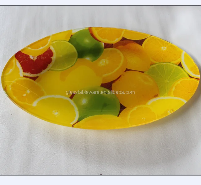tempered glass oval dish