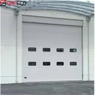 sectional steel automatic warehouse sliding industrial door