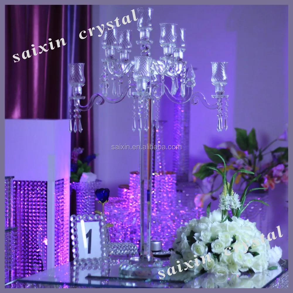 Clear Crystal Candelabra For Wedding Table Buy Wedding Crystal