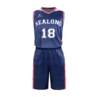 Customize Basketball Uniform Orange Black Reversible Red College Polyester Blue Customisable Basketball Jersey
