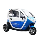 3 wheel enclosed tricycle solar powered scooter 1500W electric bike