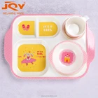 Food safety children plate&bowl&cup 3pcs good quality melamine dinner sets for kids