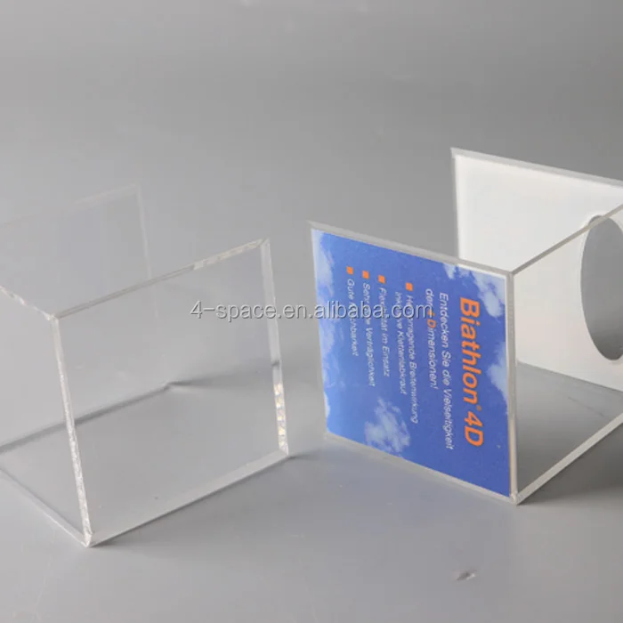 bespoke clear acrylic 8x8 gift box with window matchbox style