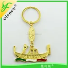 Fashion Design for Gold Boat Shaped Metal Key Holder