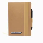 Factory Supply Custom Brown Kraft Paper cover Notebook with Recycle pen