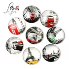 2019 cheap new British bus creative glass fridge magnet