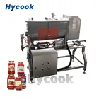 Big mix hopper pneumatic piston tomato sauce bottle filler slurry stirring chilli pepper sauce filling machine