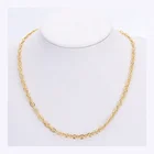 C11123 Dubai Gold Jewellery Designs 24k Chain Gold Necklace, Dubai New Gold Chains Design