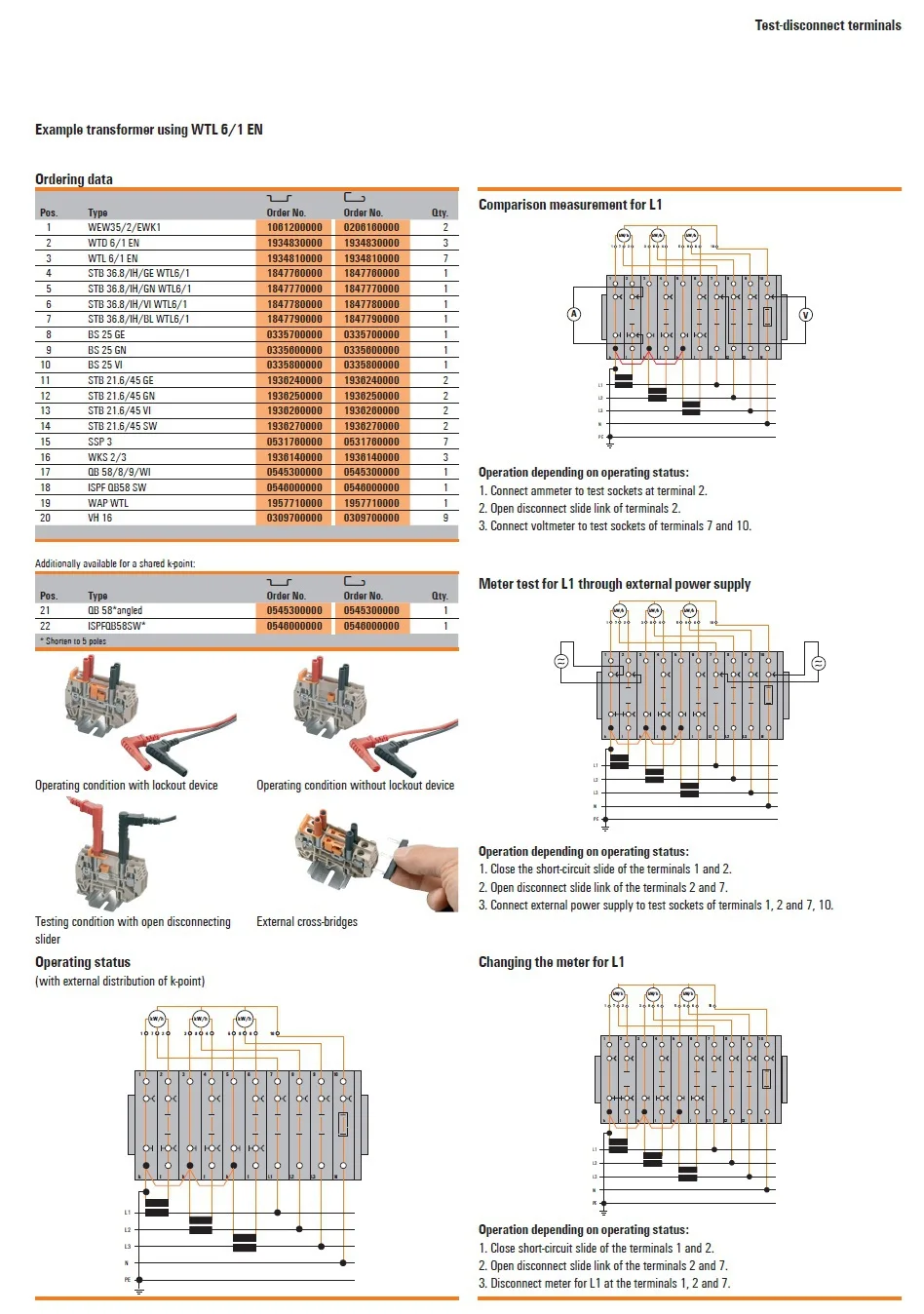WTL 6/1 EN Authentic weidmuller terminal block, View terminal block ...