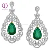 Wholesale High Quality silver emerald earring