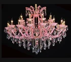 Fancy cheap pink crystal chandelier wholesale shops in china mother theresa light wedding decoration