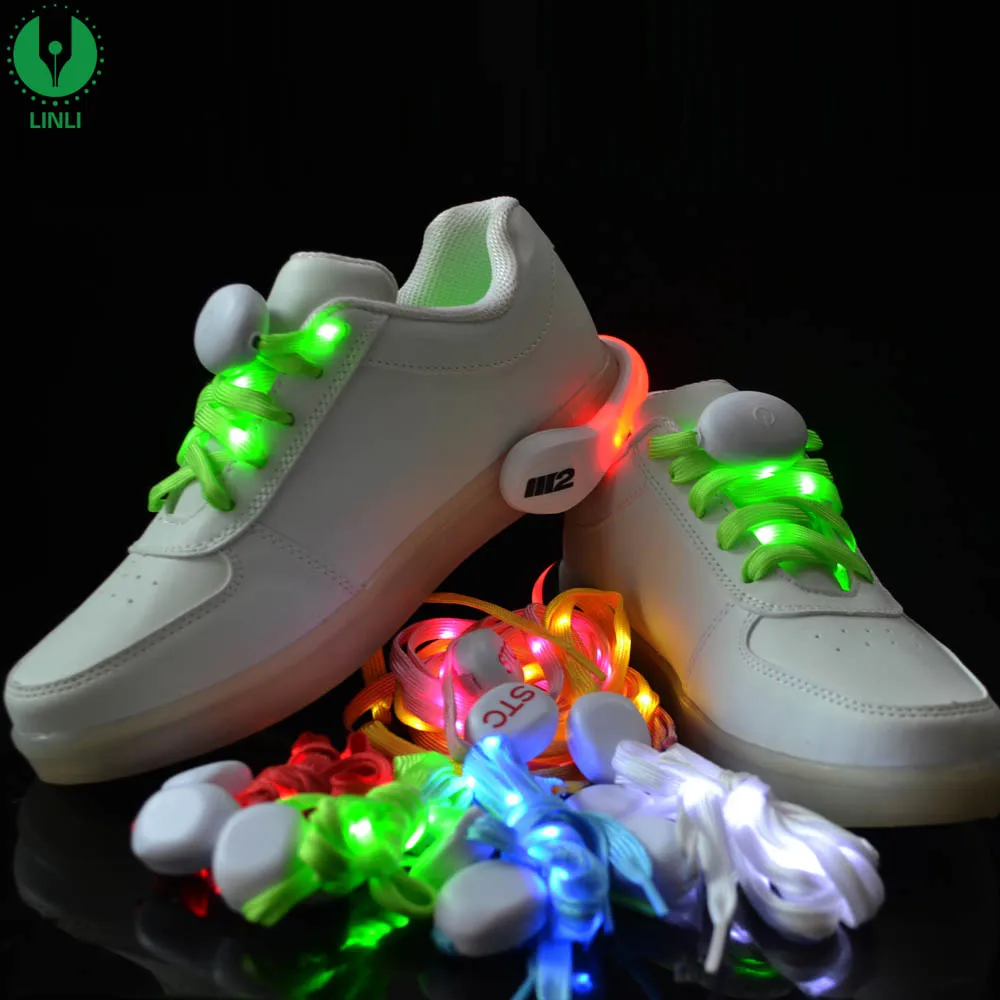 Led Shoelaces With Battery Led Glowing 