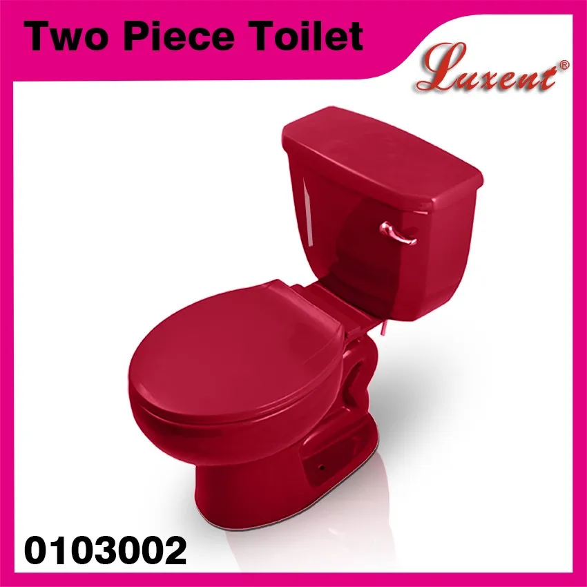 Cheap Ceramic Bathroom Sanitary Ware Siphonic Two Piece Toilet Wine Red Buy Cheap Two Piece