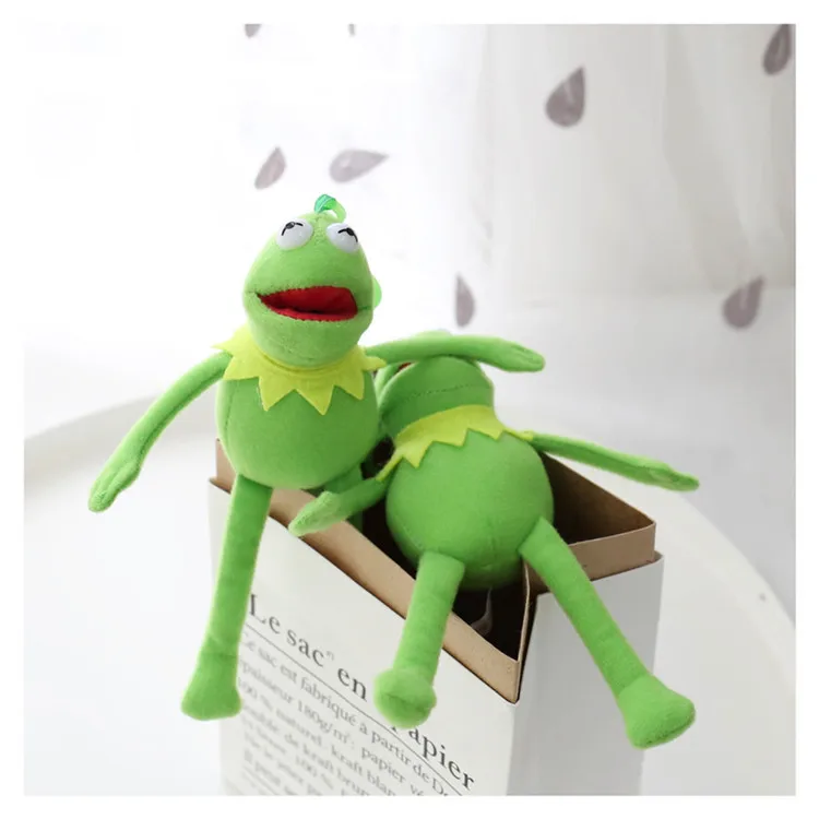 kermit 长腿动物青蛙毛绒毛绒娃娃