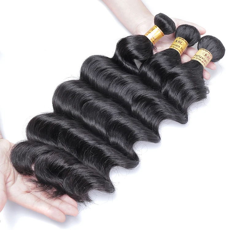 Kbl Short Peruvian Hair Weave Virgin Spiral Curl Human Hair