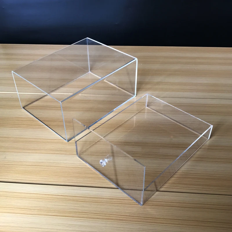 Custom Showcase Clear Acrylic Shoe Box Sneak Display Box For Nike