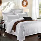Wholesale White Hotel Bedding Stripe Sheet Set - Bed In A Bag Set