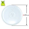 Hot selling Universal Microwave Turntable Glass Plate with 3 Fixtures, 270 mm