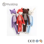 Knitted 30cm rabbit bunny Fox Animals amigurumi stuffed toy knit doll various colors available