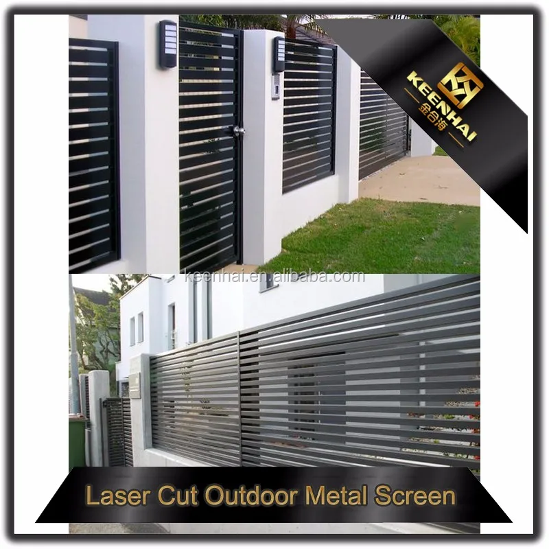 Modern Laser Cut Aluminum Decorative Garden Metal Privacy Fence Panels