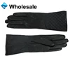 Women Black Fashion Winter Warm Leather Gloves
