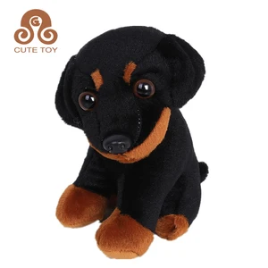 promotional gifts plush lovely black dog stuffed toy for gifts