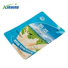 custom printing Milk tea powder packaging bag ziplock stand up pouch plastic bag