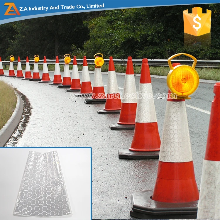Reflective Sheeting As Cone Sleeve Tape For Safety Products Buy