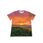 Sunrise T shirt Tropical Scenery Image Printed T shirt