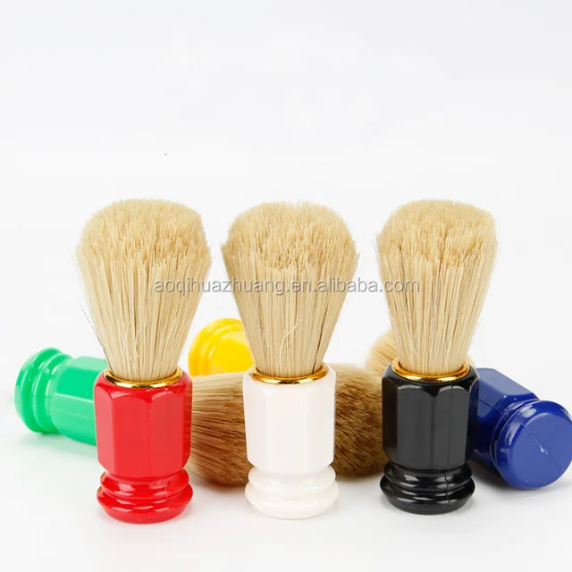 barber shaving multi-color plastic knot men shave cleaning boar