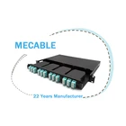 Competitive price 1U rj45 black telecommunication amp 2 42 port patch panel fiber