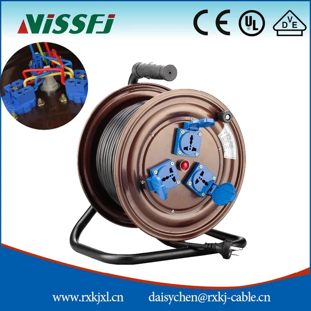 low price mini electric extension cord industrial cable reel