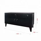 Living Room Furniture Storage Cabinet New Model Modern Home Furniture Metal Colorful 2 Door Storage Steel TV Cabinet