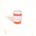 Painted polished folk art lapel pin custom Enamel Pin