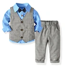 Mudkingdom baby boys spring 4 pieces suits wedding clothing set for kids