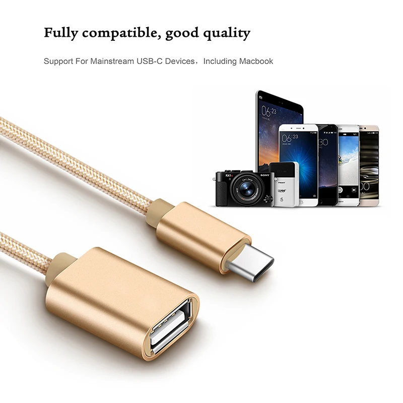 USB Type C to USB OTG Cable Adapter for U disk for mouse OTG Type-c Charger Data Cable - ANKUX.COM