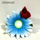 Polyresin flower solar garden led light for sale
