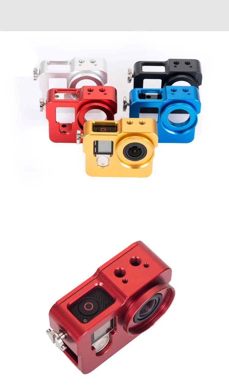2016 Hot Product Go Pro Camera Accessories Aluminum Rear cover Protect shell For Gopro Hero 4