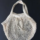 Ready to ship organic cotton mesh shopping tote bag