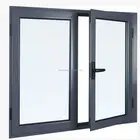 inside open/double glass aluminum profiles window and door