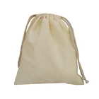 Canvas Drawstring Pouches Jewelry Bags 100% Natural Cotton Laundry Favor Holder Fashion Jewelry Pouches
