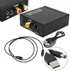 1m Optical Coaxial Toslink Cable Fiber SPDIF Digital to Analog Audio RCA L/R Converter Adapter With AUX 3.5mm Jack port