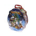 Wholesale Christmas Cookie Gift Tin Box with Lids