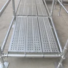 Construction steel scaffolding walking platform