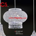 Chrome Hot Selling Household Modern Design Wholesale Capiz Shell Chandelier Light