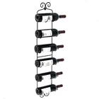 Fashion Wall Mounted Metal Hanging Wine Racks
