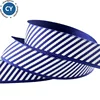 Wholesale custom 1" royal blue printed twill grosgrain ribbon